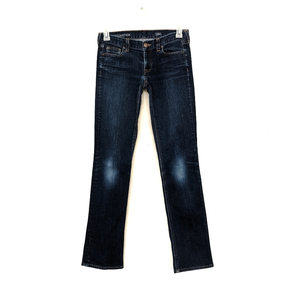 J. Crew Matchstick Low Rise Dark Wash Jeans Sz 28
